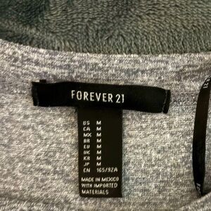 Floor length forever 21 grey dress size medium